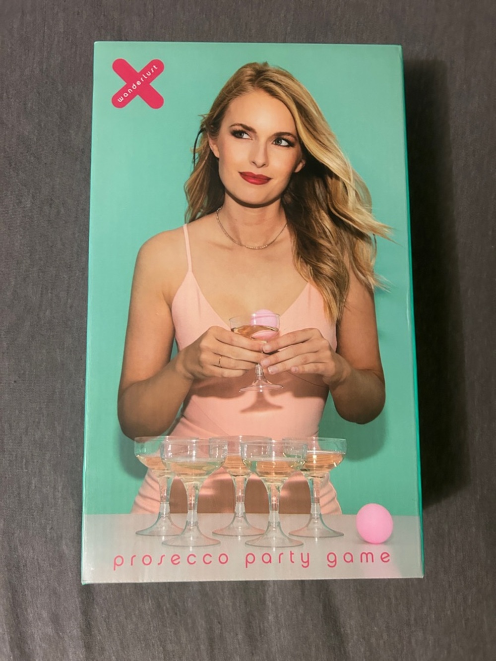 Wanderlust Prosecco Party Game - Pink & Teal